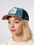 Бейсболка CAPSLAB арт. CL/REM4/1/CT/GLA Rick and Morty Rick (голубой / светло-коричневый)